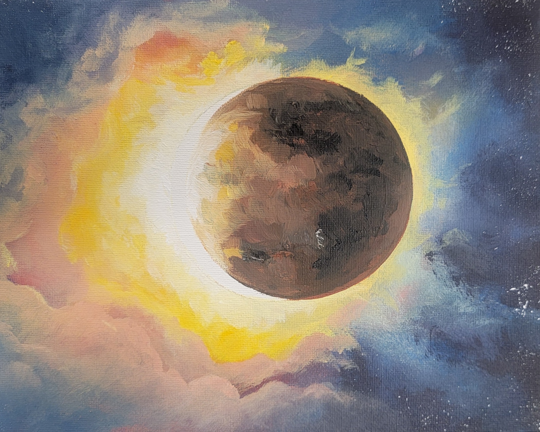 painting of eclipse