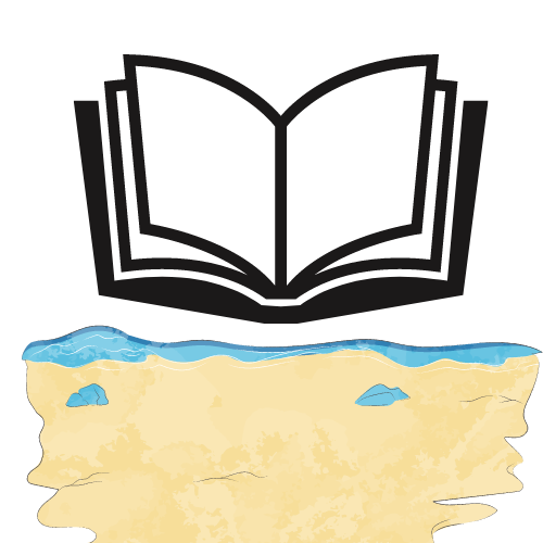 a Book above sand