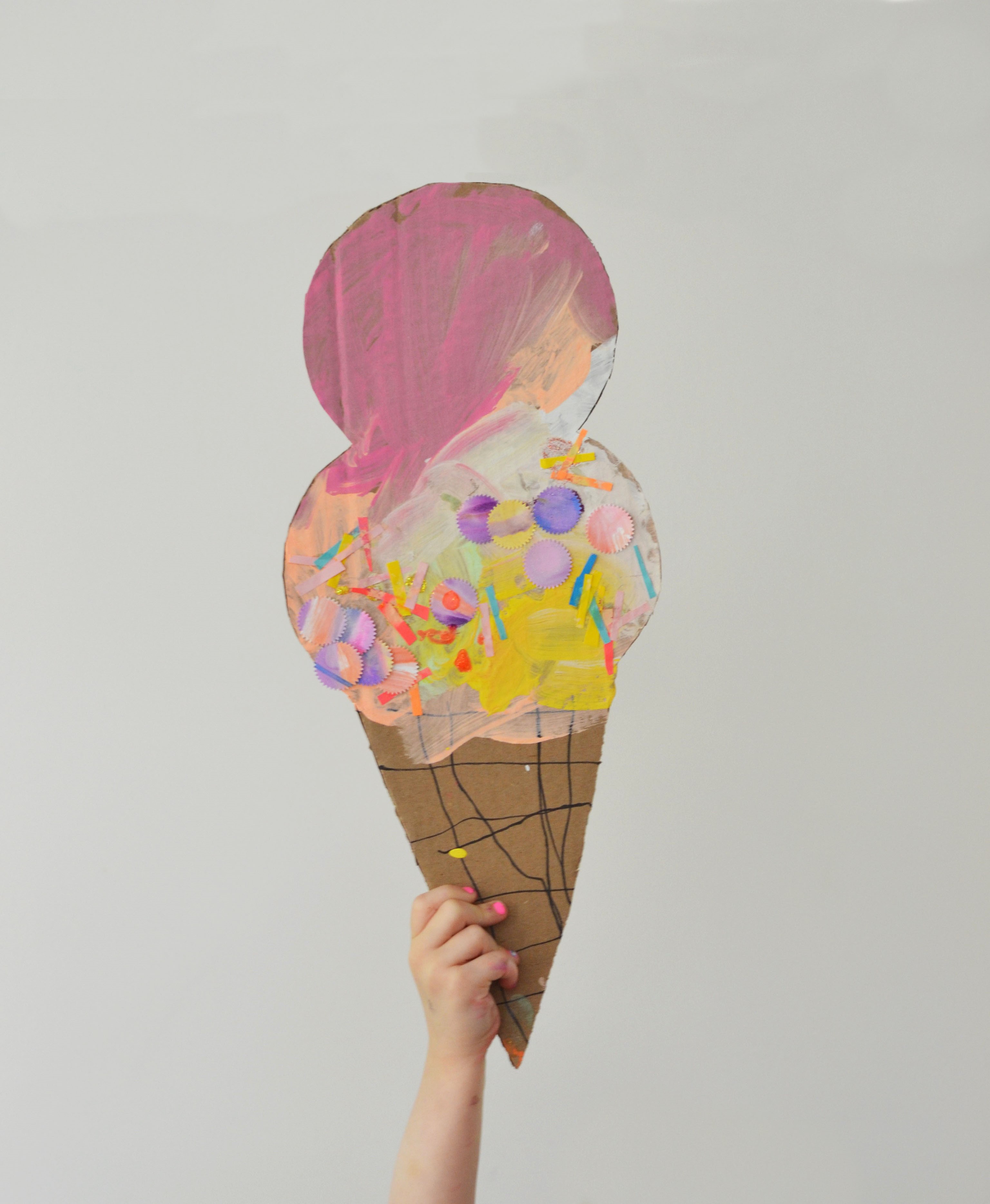 Cardboard Ice Cream Cone