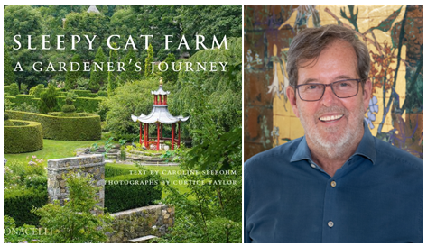 book jacket of Sleepy Cat Farm and photo of author, Fred Landman