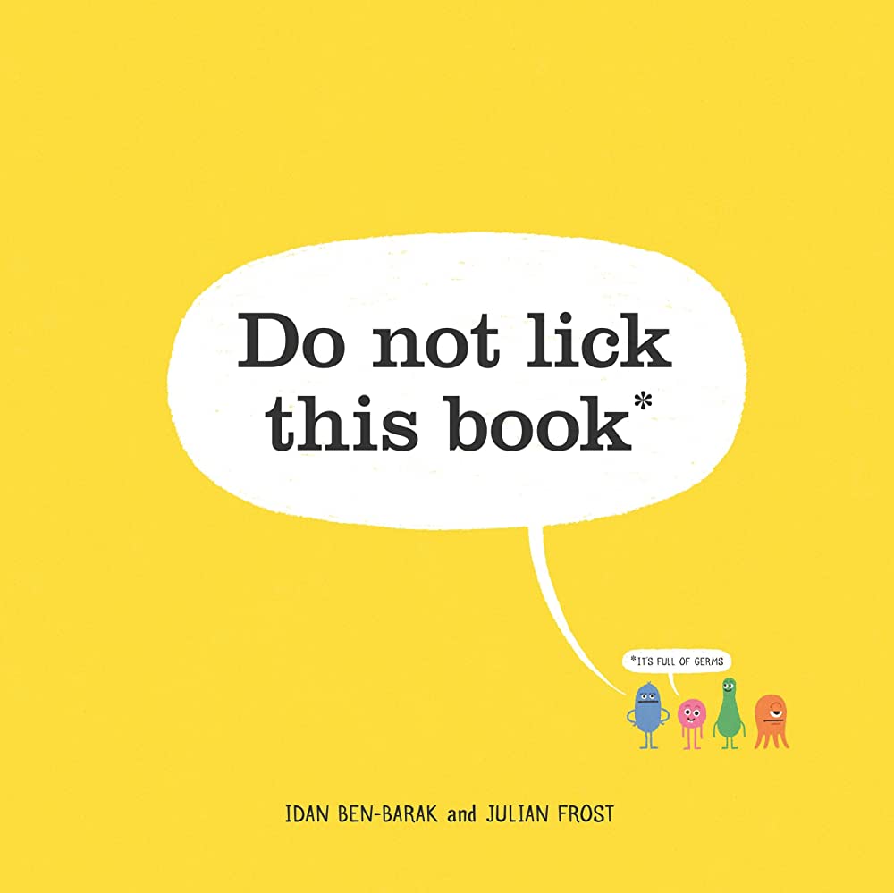 Cover illustration for "Do Not Lick This Book"