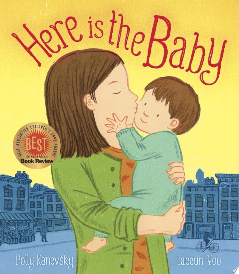 Image for "Here is the Baby" - An illustration of a parent holding a new baby
