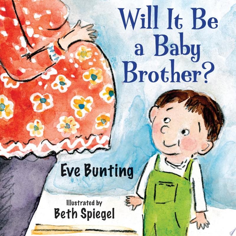 Image for "Will it be a Baby Brother?" - an illustration of a white child considering their parent's baby bump.