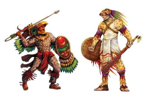 aztec eagle and jaguar warriors