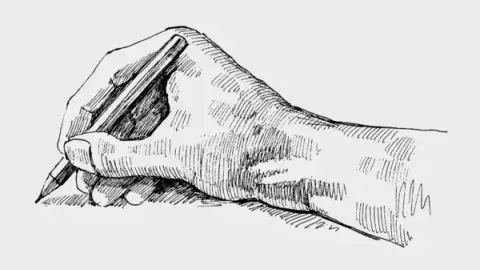 image of hand drawing 