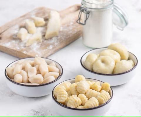 photo of three types of gnocchi