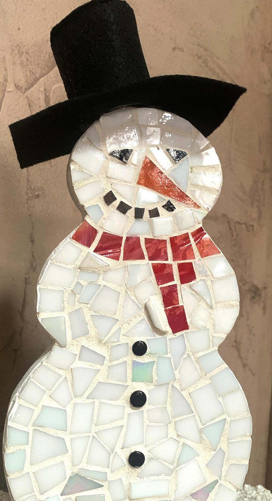 snowman mosaic 