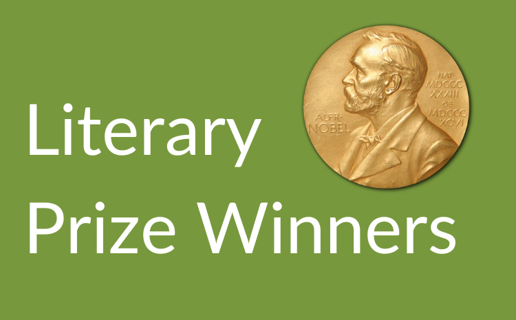 title page literary prize winners with nobel medal award image